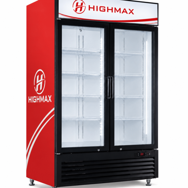 HIGHMAX Double Door Commercial Display Refrigerator