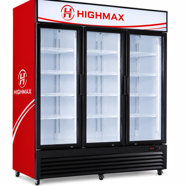 HIGHMAX Triple Door Commercial Display Refrigerator